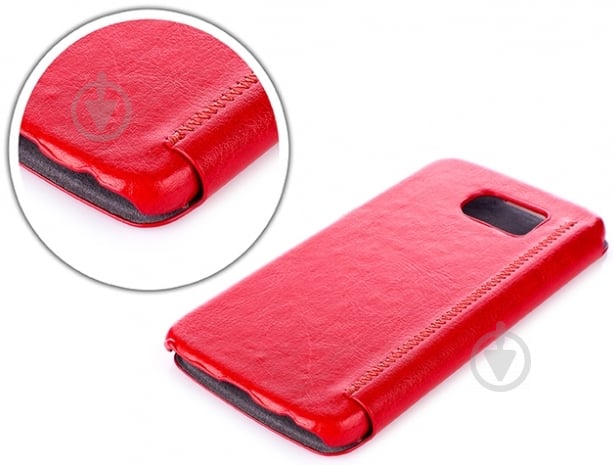 Чохол-книжка Vellini Book Style для Samsung Galaxy S6 G920 red (216966) - фото 3