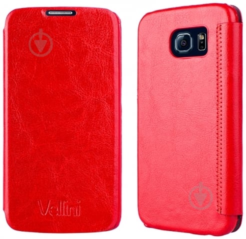 Чохол-книжка Vellini Book Style для Samsung Galaxy S6 G920 red (216966) - фото 1