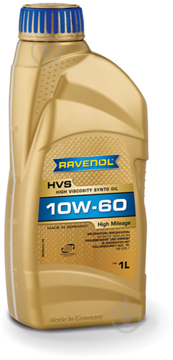 Моторное масло RAVENOL HVS 10W-60 1 л (RAV HVS SAE 10W60 1L) - фото 1