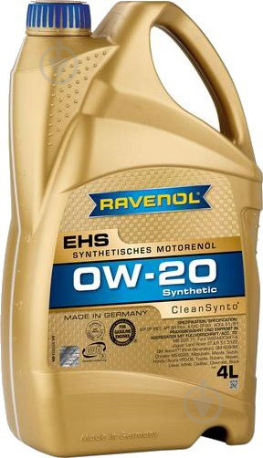 Моторное масло RAVENOL EHS 0W-20 4 л (RAV EHS SAE 0W20 4L) - фото 1