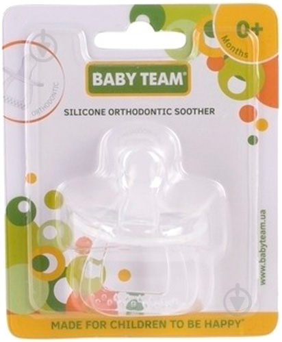 Пустышка Baby Team силиконовая ортодонтическая - фото 3