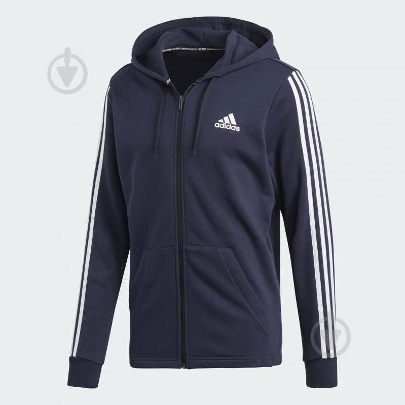 Джемпер Adidas MH 3S FZ FT DT9895 р. 2XL темно-синий - фото 1