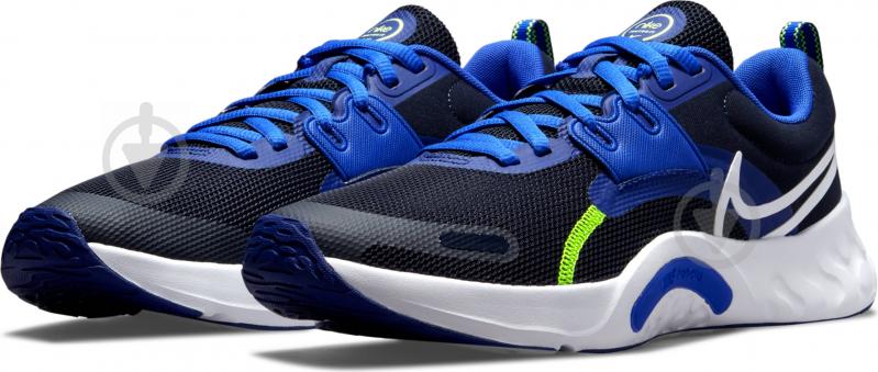 Кроссовки мужские весенние Nike Renew Retaliation TR 3 DA1350-400 р.42,5 черно-голубые - фото 4