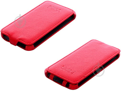 Чохол-фліп Vellini Lux-flip для Samsung Galaxy S5 Mini G800 red (218685) - фото 3