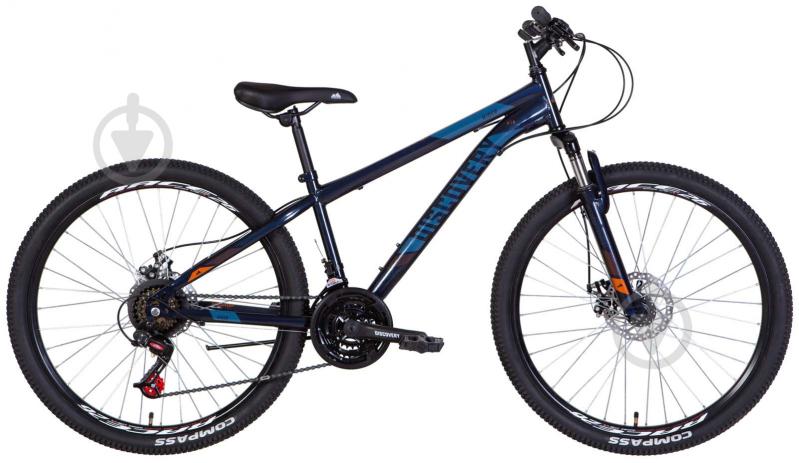 Велосипед Discovery 26" 13"(33 см) RIDER OPS-DIS-26-525 сине-оранжевый - фото 1