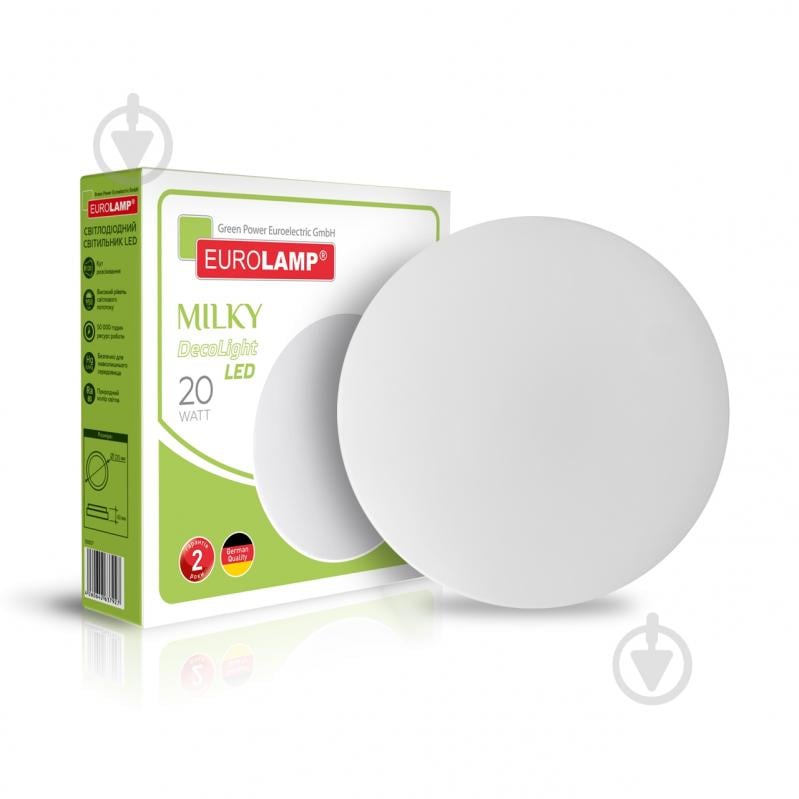 Світильник світлодіодний Eurolamp 20 Вт 4000 IP40 LED-NLR-20W-T22 - фото 1 Світильник світлодіодний Eurolamp 20 Вт 4000 IP40 LED-NLR-20W-T22 - фото 1