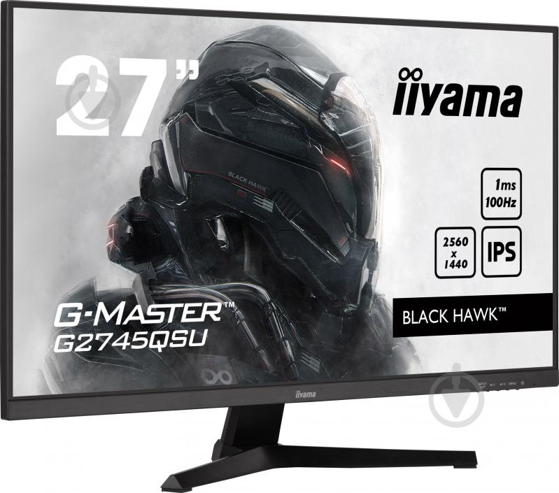 Монитор Iiyama G-Master Black Hawk 27" (G2745QSU-B1) - фото 2