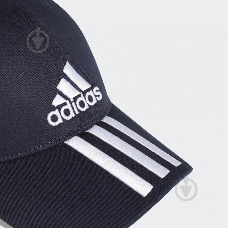 Бейсболка Adidas 6P 3S CAP COTTO DU0198 OSFY темно-синий - фото 4