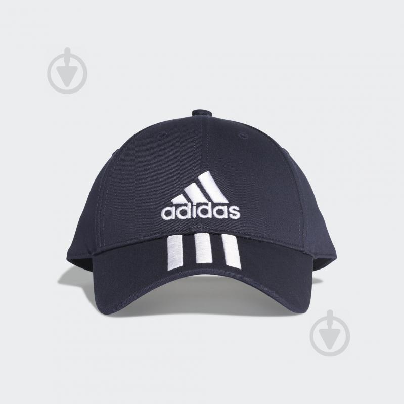 Бейсболка Adidas 6P 3S CAP COTTO DU0198 OSFM темно-синій - фото 1