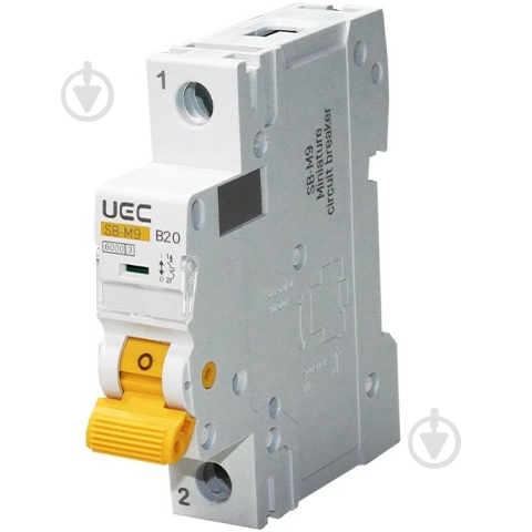 Автоматический выключатель UEC SB-M9 1P 20A B 6kA MCB60-1-020-B - фото 1