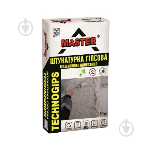 Штукатурка Master ® "TECHNOGIPS" Гипсовая для Машинного и Ручного Нанесения 30 кг - фото 1