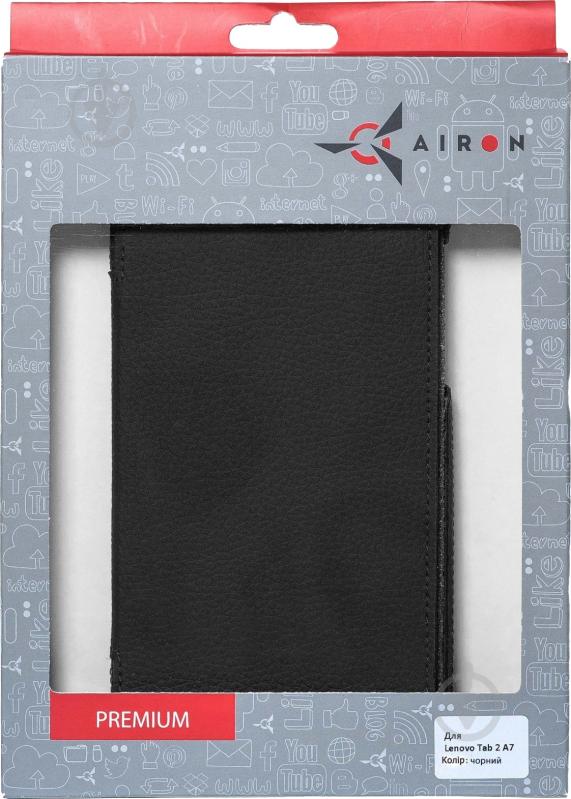 Чехол AIRON Lenovo Tab 2 A7 black - фото 5