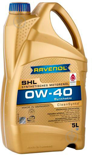 Моторное масло RAVENOL SHL 0W-40 5 л (RAV SHL 0W-40 5L) - фото 1