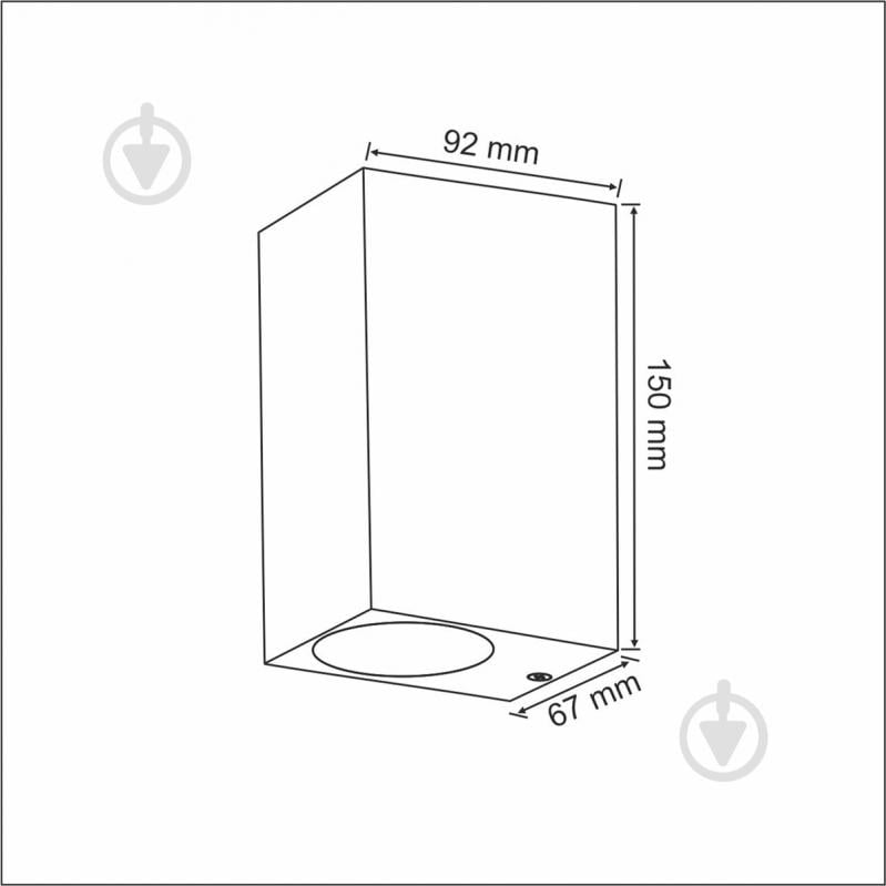 Бра Polux Boston S 2x10 Вт GU10 сатиновый никель - фото 4