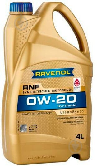 Моторне мастило RAVENOL RNF 0W-20 4 л (RAV RNF 0W20 4L) - фото 1