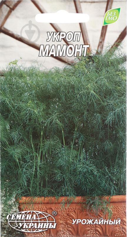 Семена Насіння України укроп Мамонт 3 г - фото 1 Семена Насіння України укроп Мамонт 3 г - фото 1