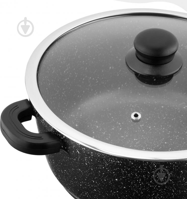 Кастрюля с крышкой Ardesto Gemini Anzio 5 л черная AR2454GE - фото 3