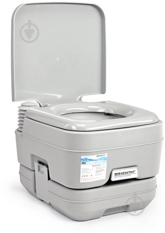 Биотуалет Кемпинг PortaFlush 10 л серый - фото 4