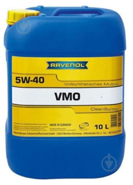 ᐉ Моторне мастило RAVENOL VMO 5W-40 10 л (RAV VMO SAE 5W40 10L) • Краща ...