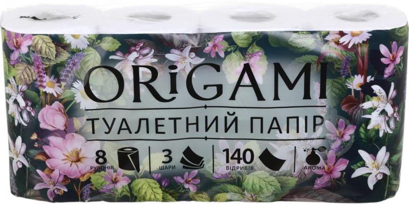 Туалетний папір ORIGAMI Aroma тришаровий 8 шт. - фото 1