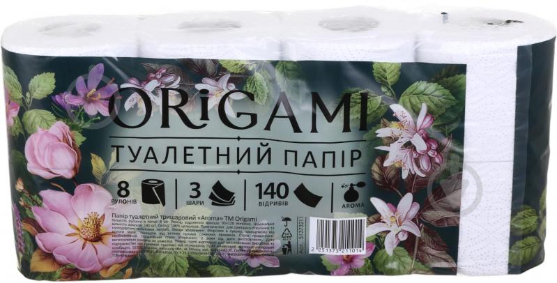 Туалетний папір ORIGAMI Aroma тришаровий 8 шт. - фото 2