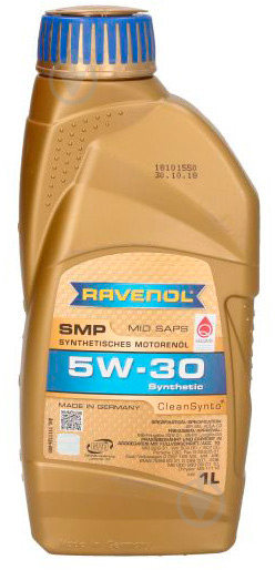 Моторное масло RAVENOL SMP 504/507 5W-30 1 л (RAV SMP 504/507 5W30 1L) - фото 1