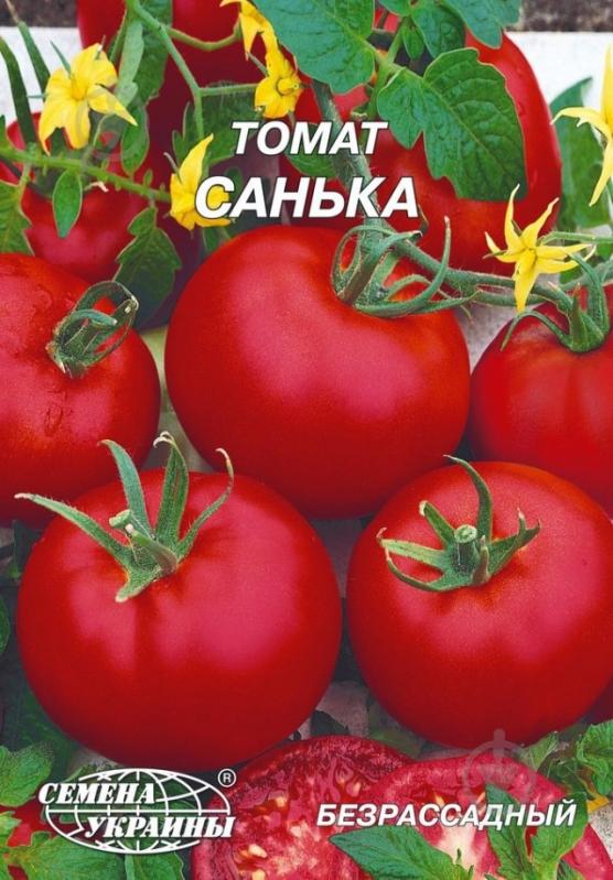 Семена томат Санька 3 г Насіння України - фото 1 Семена томат Санька 3 г Насіння України - фото 1