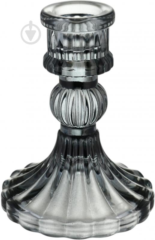 Подсвечник Glass 8х10,5 см серый Sensio - фото 1 Подсвечник Glass 8х10,5 см серый Sensio - фото 1