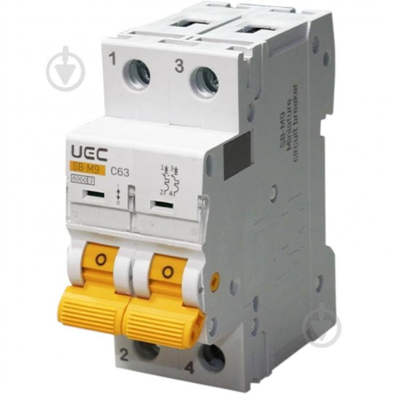 Автоматический выключатель UEC SB-M9 2P 32A 6kA MCB60-2-032-C - фото 1