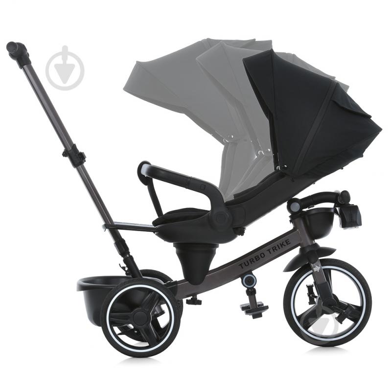 Велосипед-коляска Turbotrike Turbotrike MT 1002-1 кол.PU(12/10), склад.кермо, USB/BT, чорний чорний MT 1002-1 - фото 2 Велосипед-коляска Turbotrike Turbotrike MT 1002-1 кол.PU(12/10), склад.кермо, USB/BT, чорний чорний MT 1002-1 - фото 2