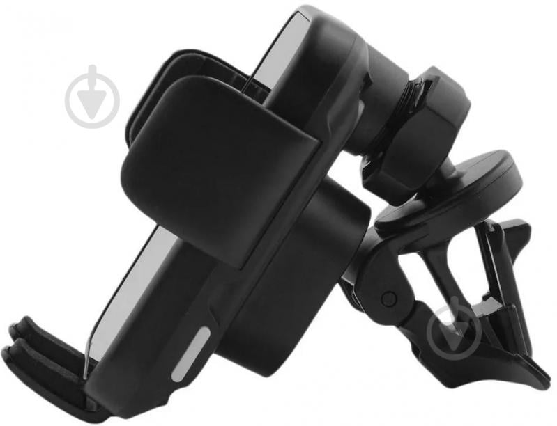 Держатель для мобильного телефона с беспроводным ЗП Triple Clamp 15W black Proove черный - фото 4