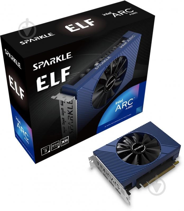 Відеокарта SPARKLE Intel Arc A380 6GB GDDR6 96bit (SA380E-6G) - фото 6 Відеокарта SPARKLE Intel Arc A380 6GB GDDR6 96bit (SA380E-6G) - фото 6