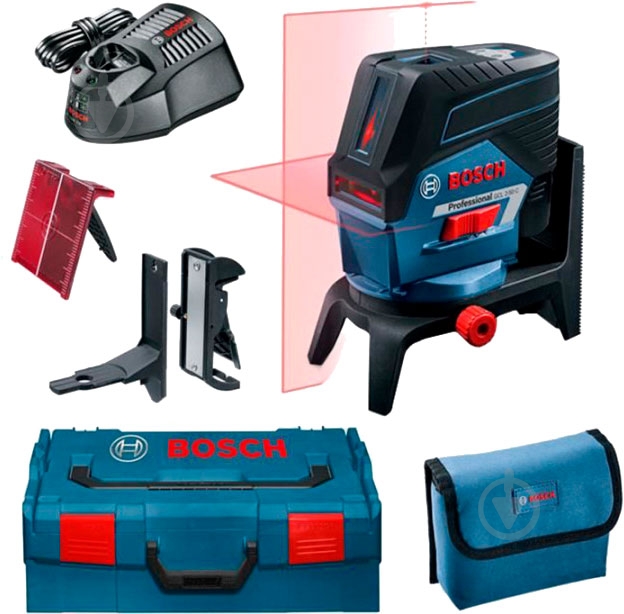 Нівелір лазерний Bosch Professional GCL 2-15 С тримач RM2 універсальний тримач ВM clip - L-Boxx 0601066G03 - фото 2