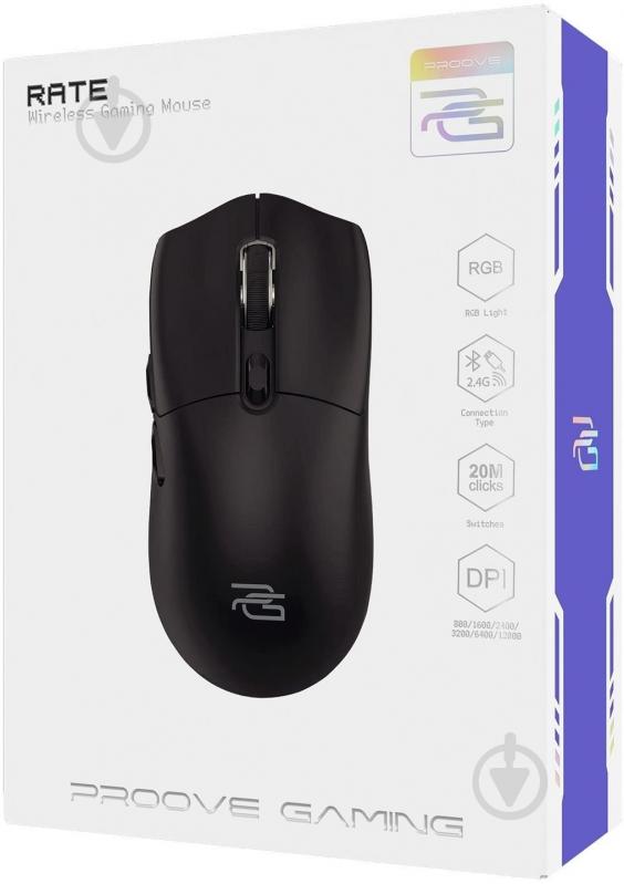 Мишка Proove Gaming Rate black (CMRTWR003002) - фото 3