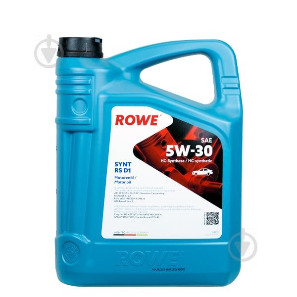 Моторне мастило ROWE SYNT RS D1 5W-30 4 л (20212-0040-99) - фото 1