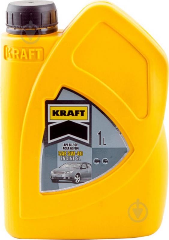 Моторное масло синтетическое Kraft Engine Sl 5W-40 1 л - фото 1