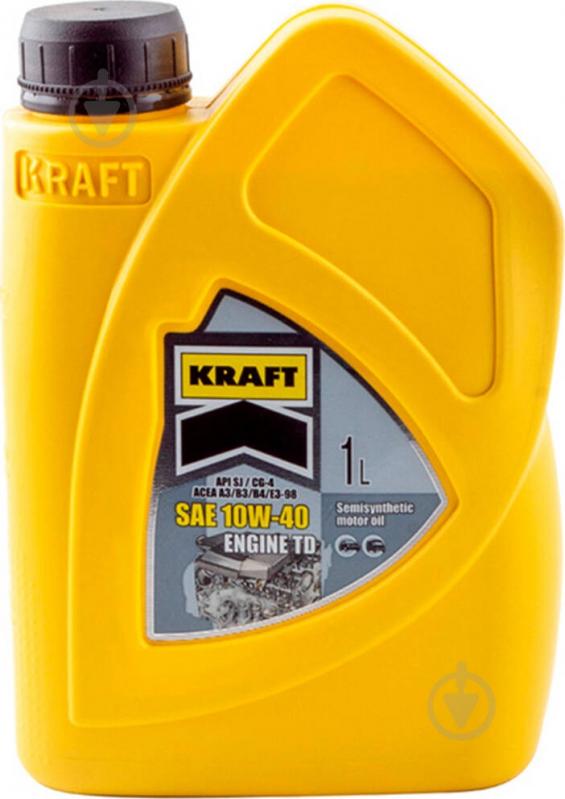 Моторна олива напівсинтетична Kraft Engine Td 10W-40 1 л - фото 1