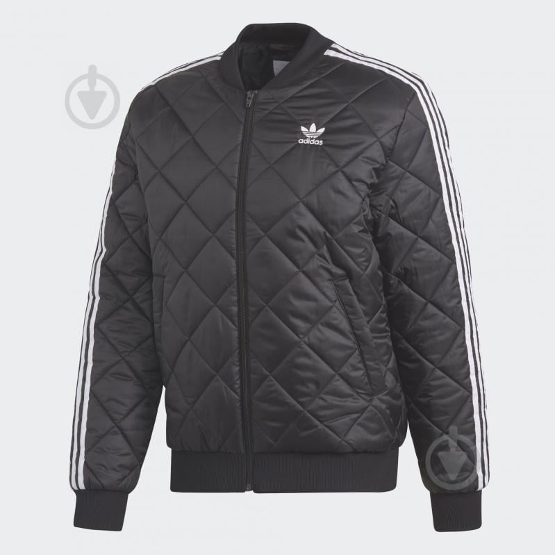 Ветровка Adidas SST QUILTED DV2302 р.M черная - фото 1