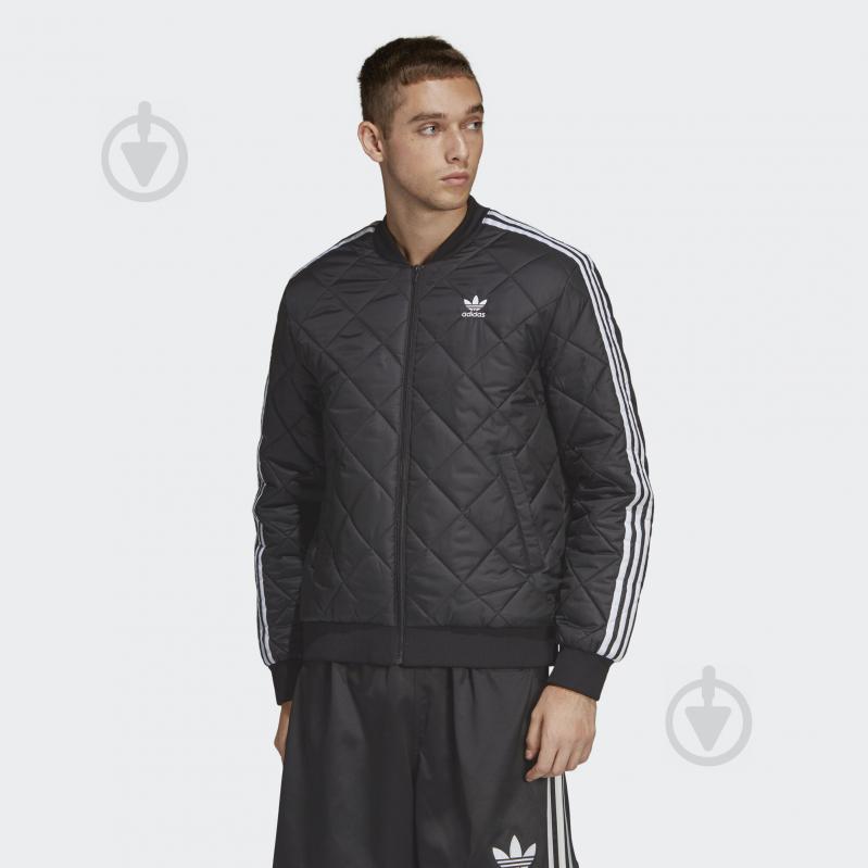 Ветровка Adidas SST QUILTED DV2302 р.M черная - фото 3