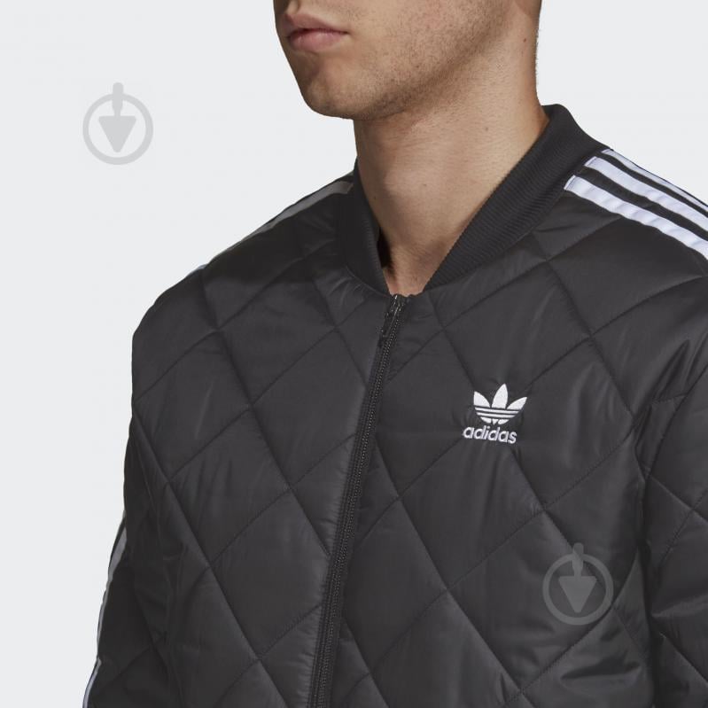 Ветровка Adidas SST QUILTED DV2302 р.M черная - фото 6