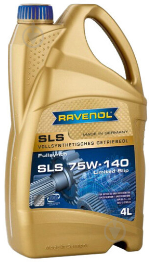 Мастило трансмісійне RAVENOL SLS 75W-140 4 л (RAV SLS 75W140 LS 4L) - фото 1