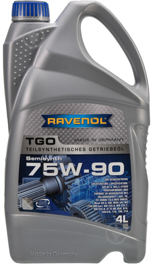 Мастило трансмісійне RAVENOL TSG GL-5 75W-90 4 л (RAV TGO GL-5 75W90 4L) - фото 1