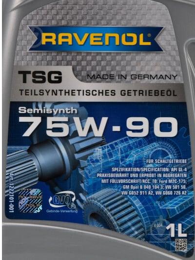 Мастило трансмісійне RAVENOL TSG 75W-90 4 л (RAV TSG 75W90 4L) - фото 4