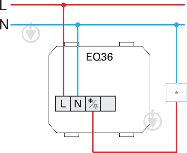 Терморегулятор кімнатний TEM Logiq без підсвітки титан EQ36TIXO-U - фото 4