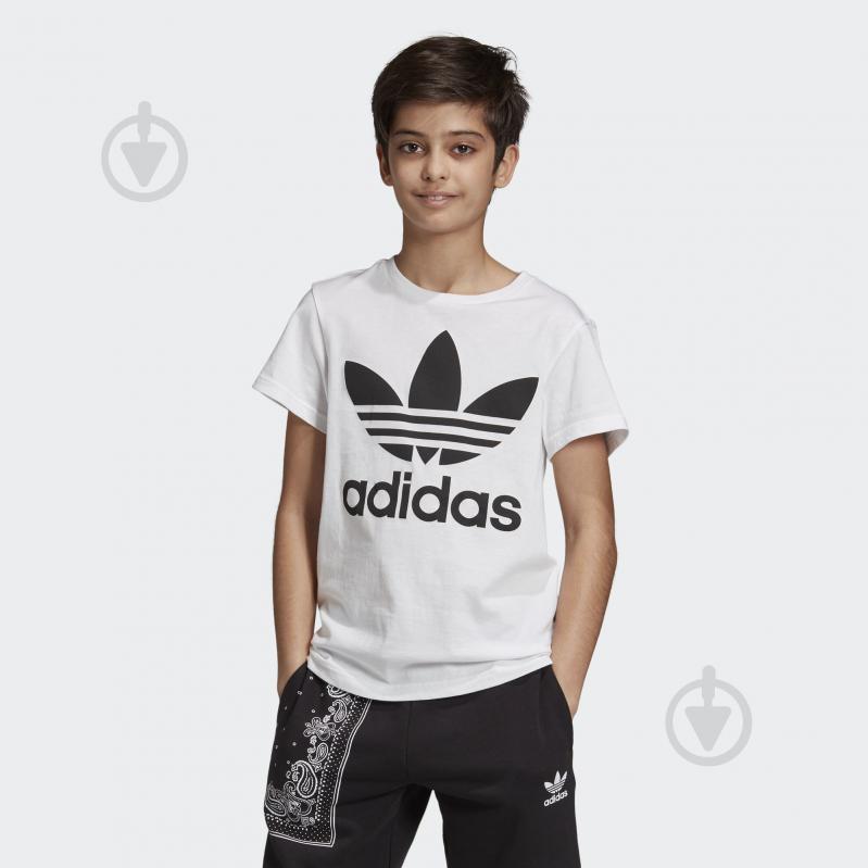Футболка Adidas TREFOIL TEE DV2904 білий - фото 3