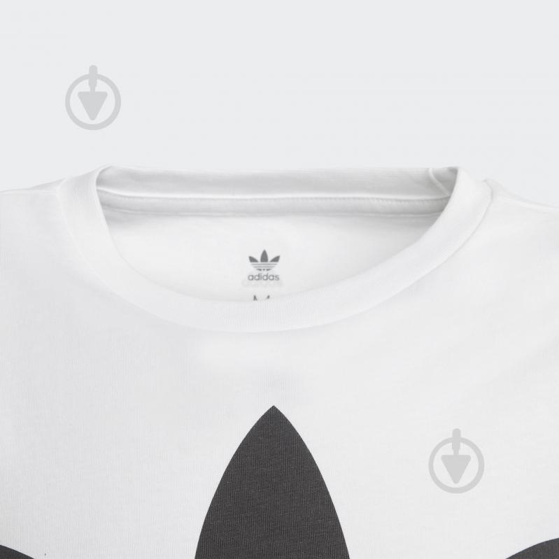 Футболка Adidas TREFOIL TEE DV2904 белый - фото 5