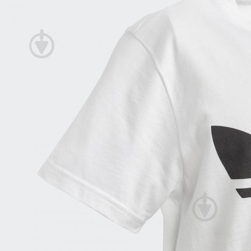 Футболка Adidas TREFOIL TEE DV2904 белый - фото 6