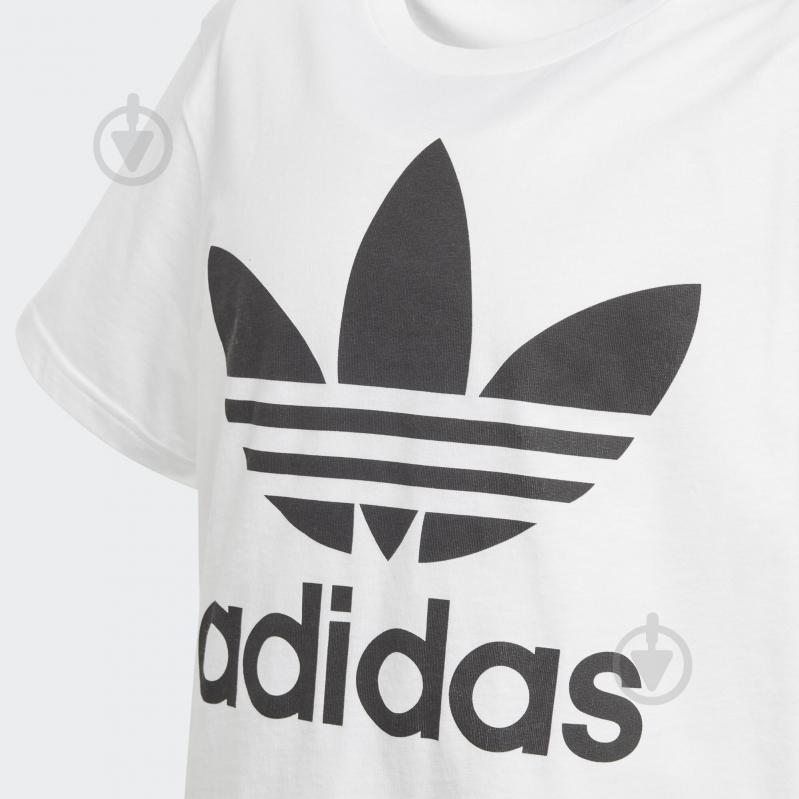 Футболка Adidas TREFOIL TEE DV2904 белый - фото 7