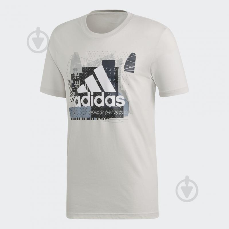 Футболка Adidas MH BOS GRAPH 2 DV3091 р.L белый - фото 1