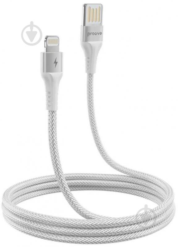 Кабель Proove Double Way Weft Lightning 2.4A 1 м белый (CCDW20001102) - фото 3
